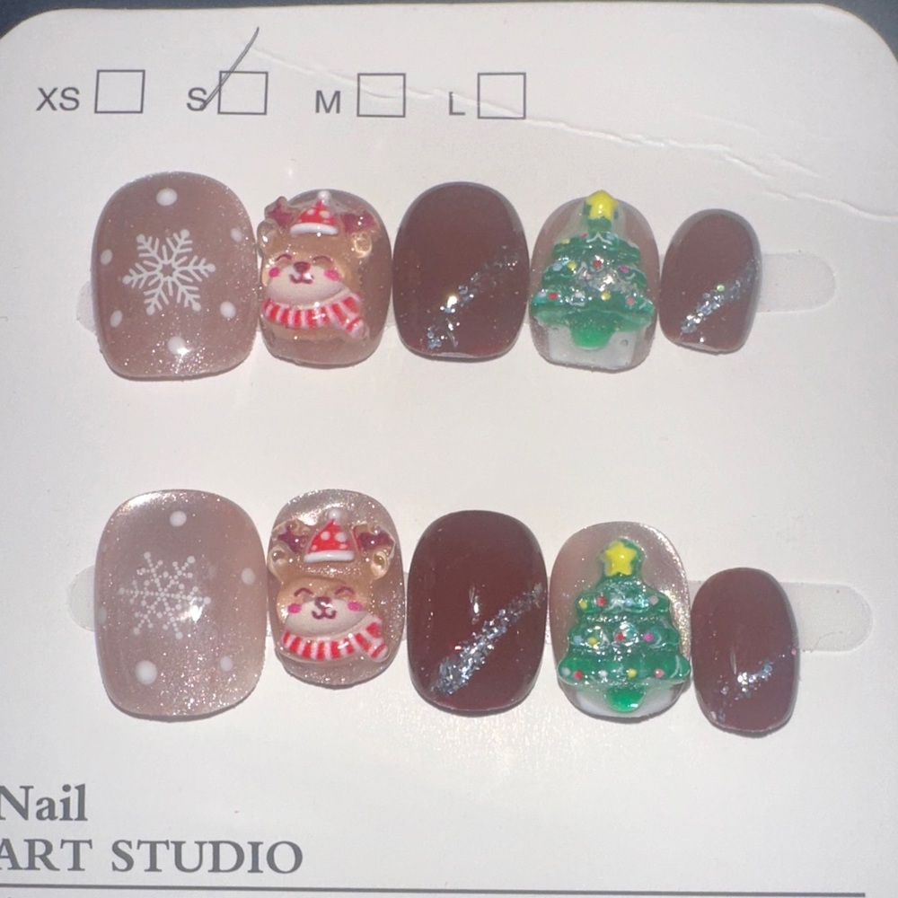 Festive Christmas Nail Art Set